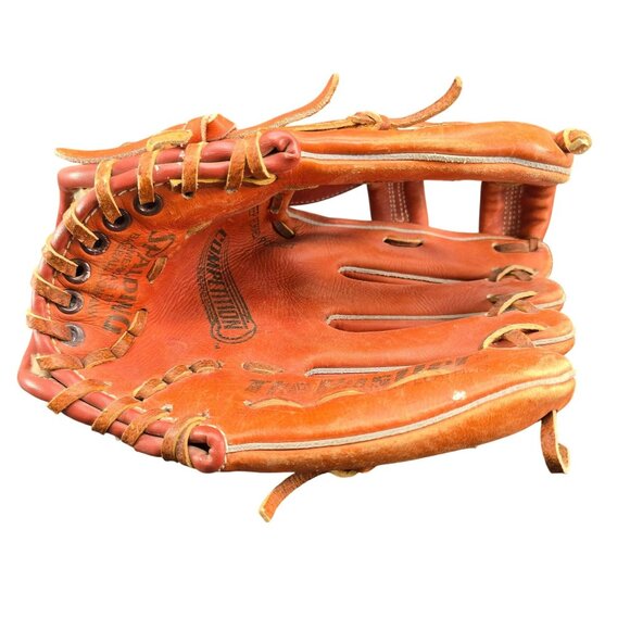 Spalding Left-Handed Baseball Glove The Hustler Leather 42-633 Deep Pocket CM208 - Picture 3 of 7